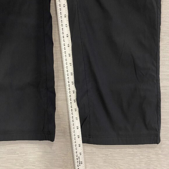 Eddie Bauer Fleece Lined Tech Pants Mens 36 x 30 Black Water Repellent Insulated - Picture 9 of 12
